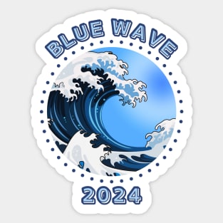 Blue Wave 2024 Sticker